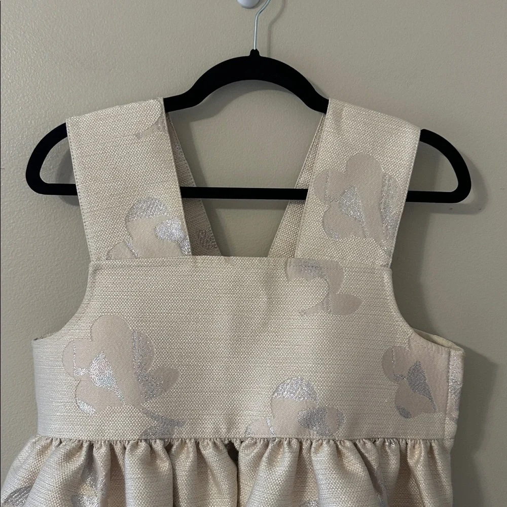 Comme des Garçons tao Floral Jacquard Sleeveless Dress Champagne Color Sz Small - Picture 3 of 9